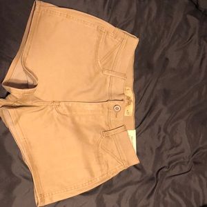 Tan hollister shorts